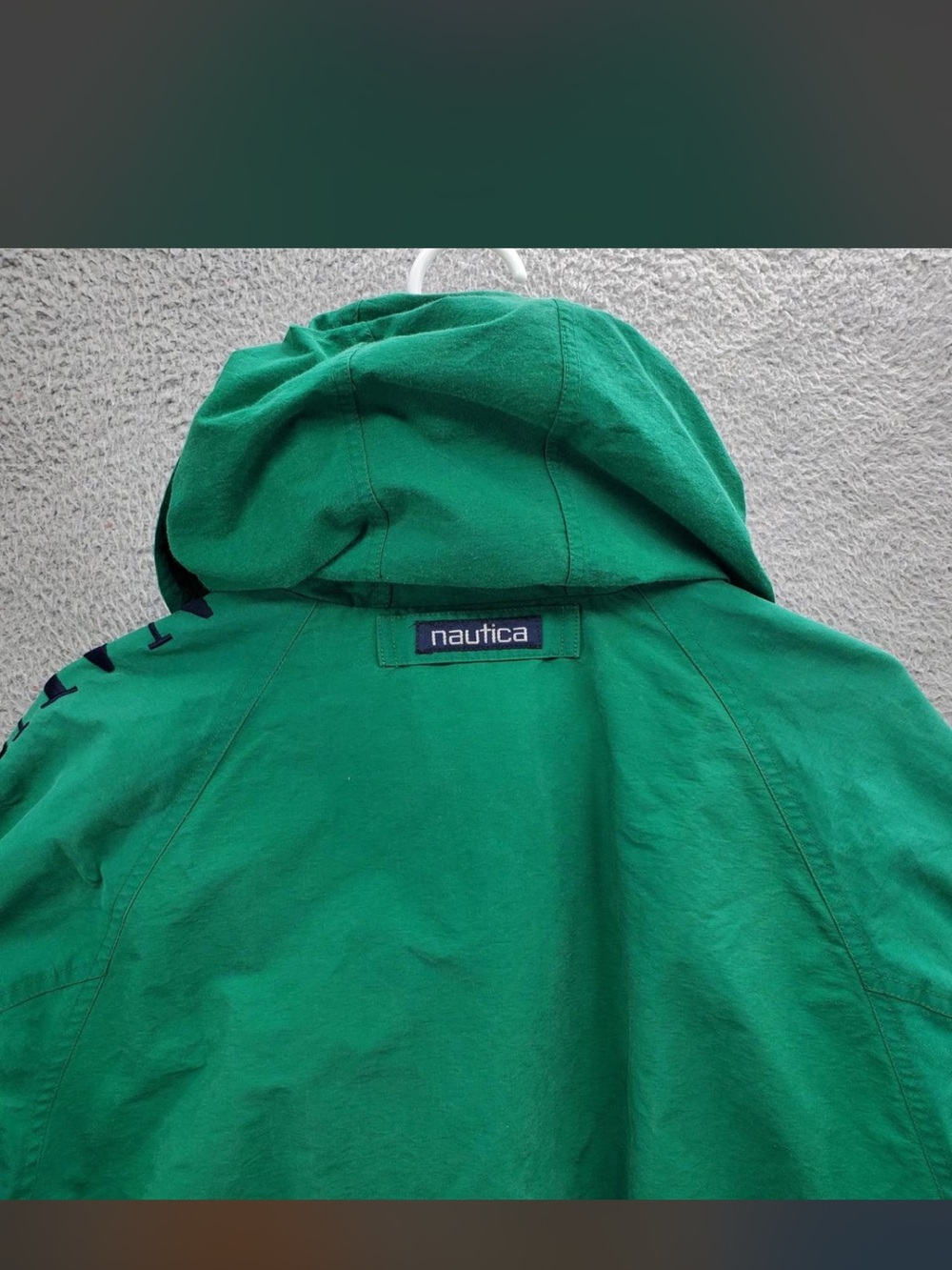 Vintage Nautica Challenge Jacket J-Class Green Sailing Windbreaker 90s - Picture 7 of 7